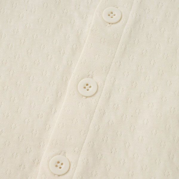 オーガニックコットン ベビーエアニット長袖パジャマ