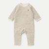 オーガニックコットン&ヤク ベビーエアニットボーダーカバーオール
