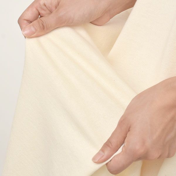 オーガニックコットン ペーパーコットン天竺フロントタックスカート