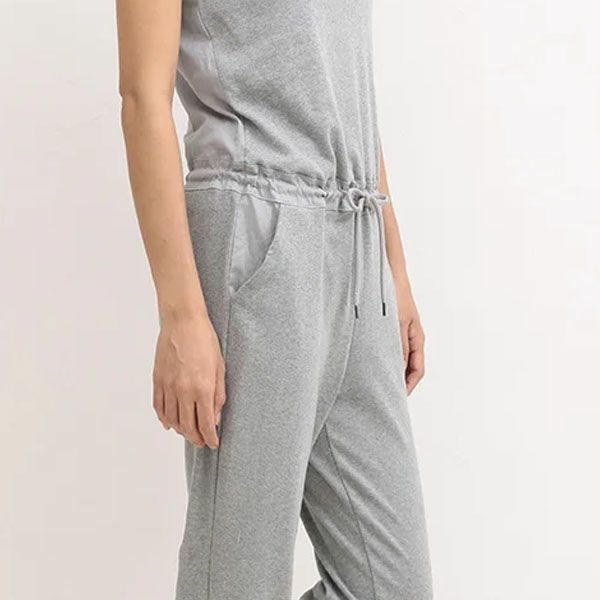 オーガニックコットン 布帛コンビオールインワン