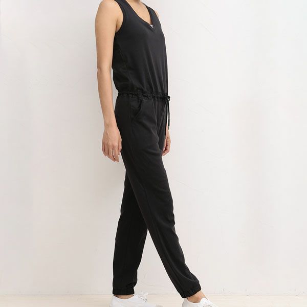 オーガニックコットン 布帛コンビオールインワン