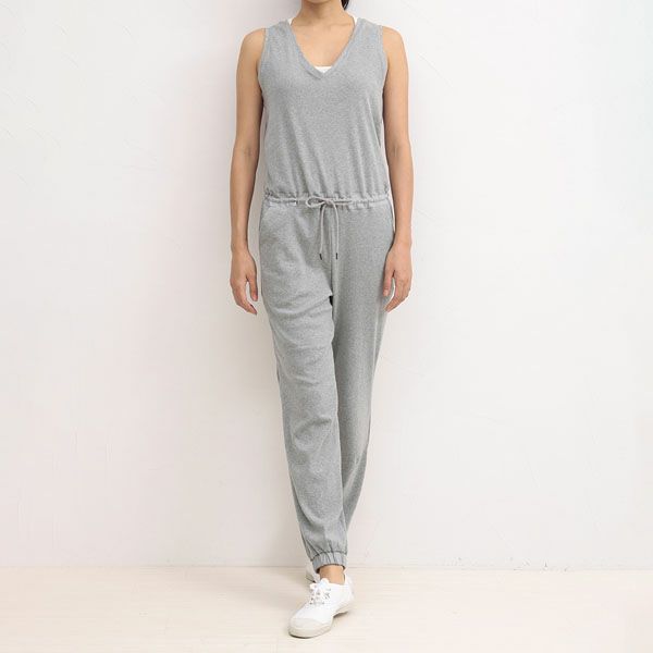 オーガニックコットン 布帛コンビオールインワン