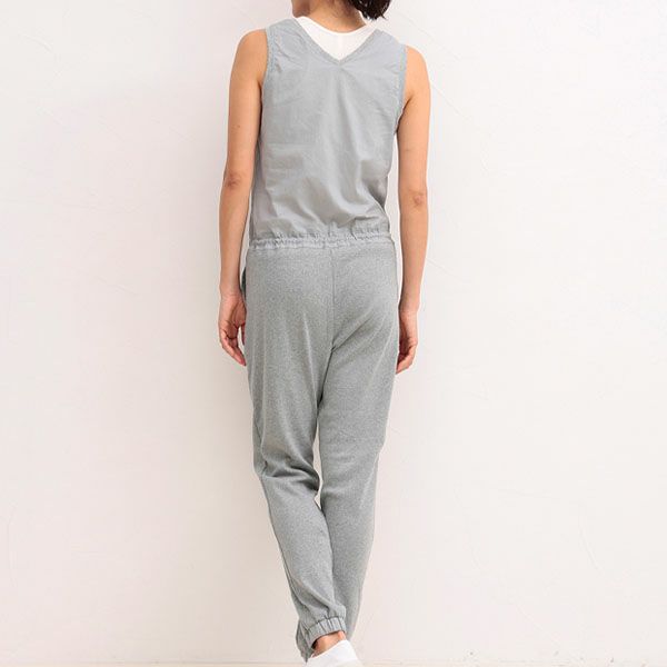 オーガニックコットン 布帛コンビオールインワン