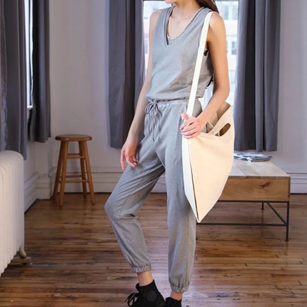 オーガニックコットン 布帛コンビオールインワン