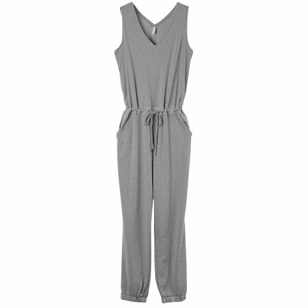 オーガニックコットン 布帛コンビオールインワン