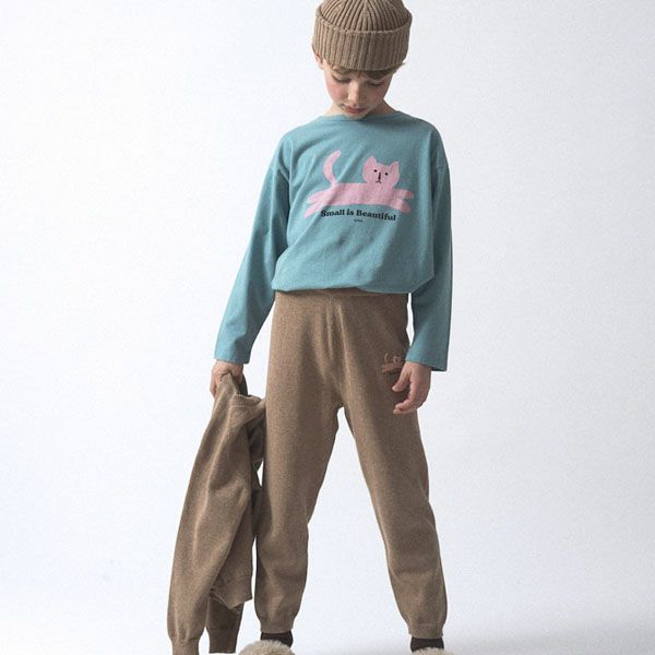 オーガニックコットン キッズＴシャツ(長袖)Cat