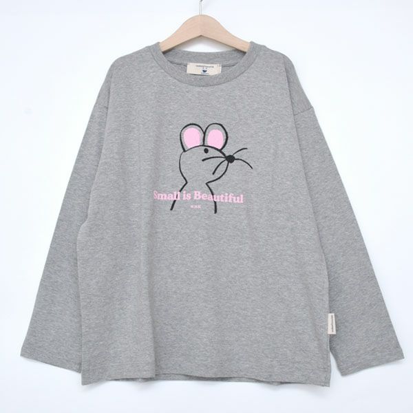 オーガニックコットン キッズＴシャツ(長袖)Mouse