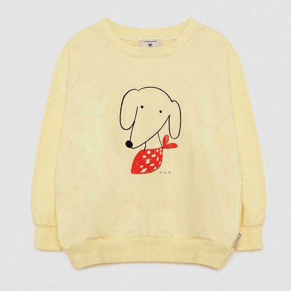 オーガニックコットン キッズスウェットラグランシャツDog