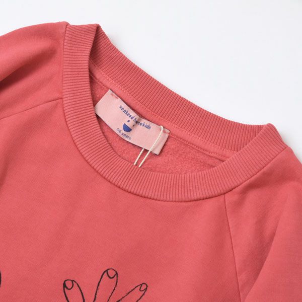 オーガニックコットン キッズスウェットラグランシャツHand