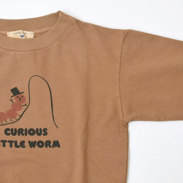 オーガニックコットン キッズスウェットシャツWorm