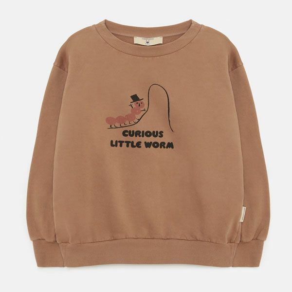 オーガニックコットン キッズスウェットシャツWorm