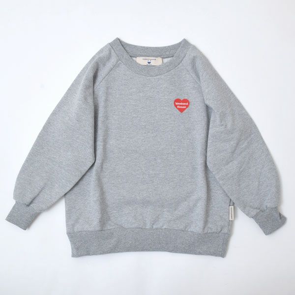 オーガニックコットン キッズスウェットシャツWHK(ゆったり)