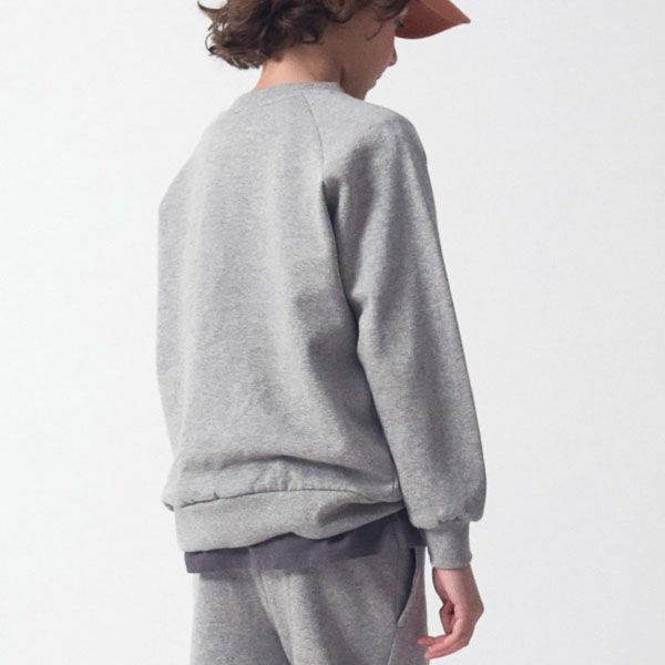 オーガニックコットン キッズスウェットシャツWHK(ゆったり)