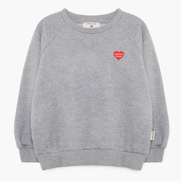 オーガニックコットン キッズスウェットシャツWHK(ゆったり)