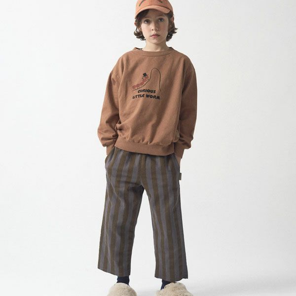 オーガニックコットン キッズスウェットパンツHorseStripped