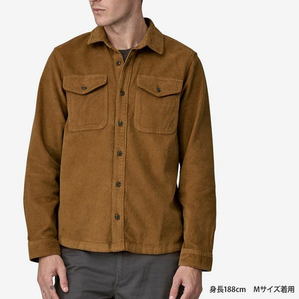 オーガニックコットン メンズ・コーデュロイ・シャツ