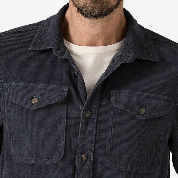オーガニックコットン メンズ・コーデュロイ・シャツ