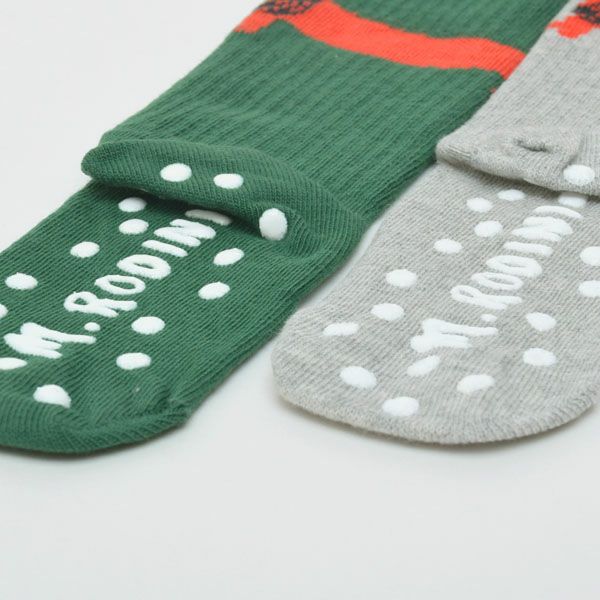 オーガニックコットン キッズソックスDog Anti-slip 2足組