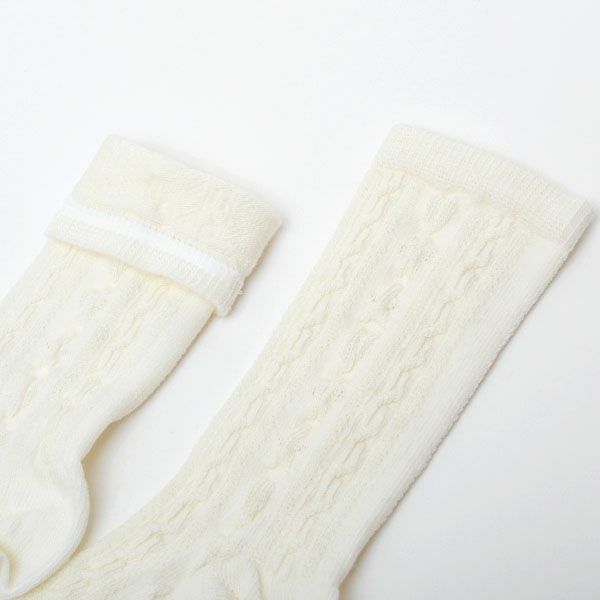 オーガニックコットン キッズソックスTextured 2足組