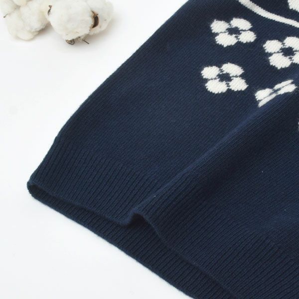 オーガニックコットン&ウールキッズFlowersベスト