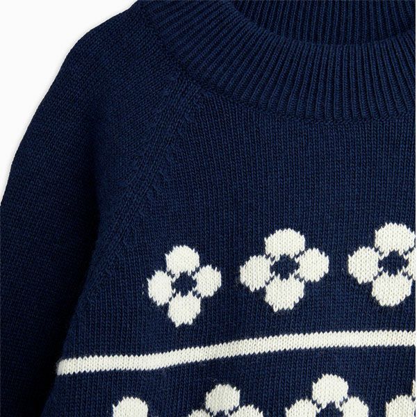 オーガニックコットン&ウールキッズFlowersセーター