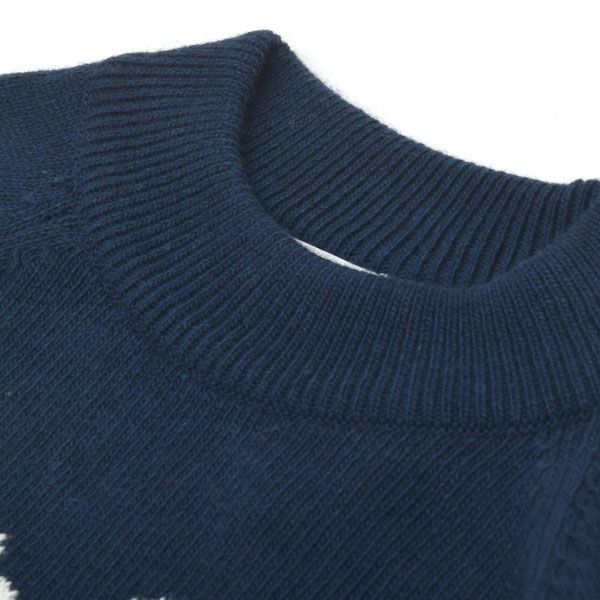 オーガニックコットン&ウールキッズFlowersセーター