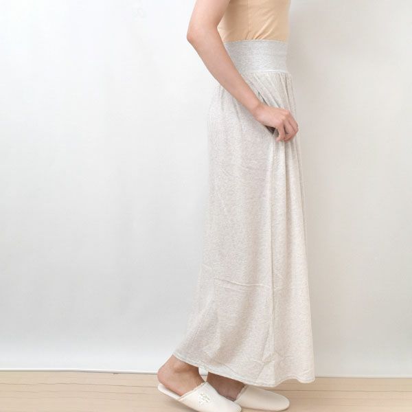 オーガニックコットン ファインニットロングスカート