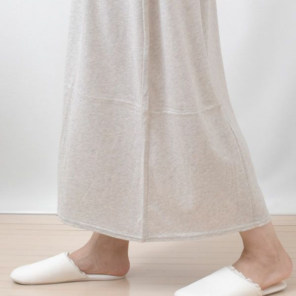 オーガニックコットン ファインニットロングスカート