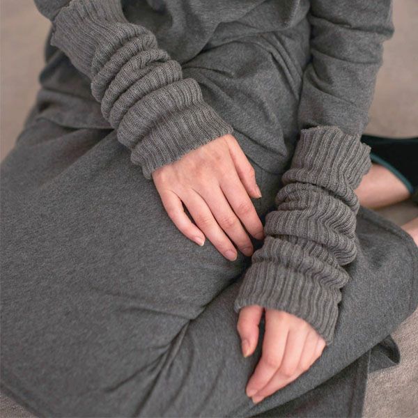 オーガニックコットン ファインニットロングスカート