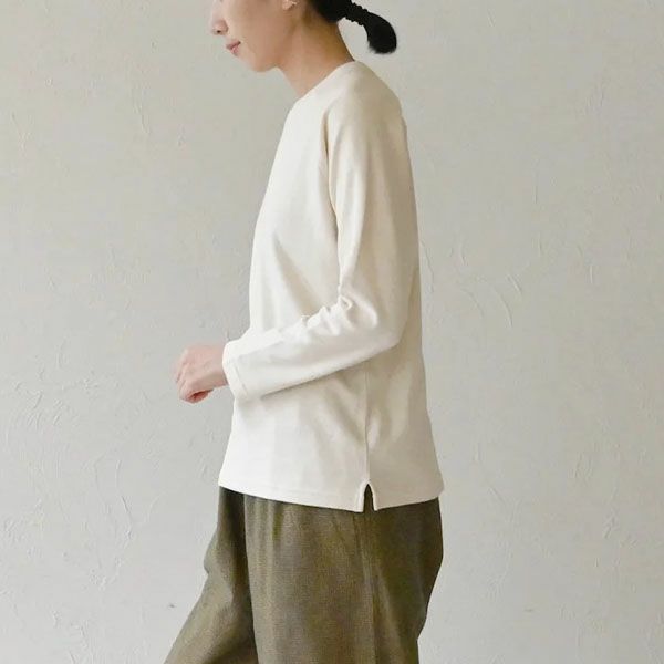 オーガニックコットン ロングスリーブトップ