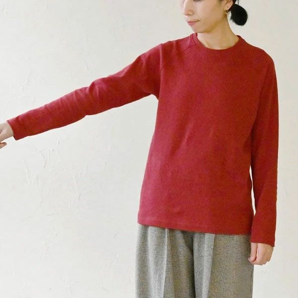 オーガニックコットン ロングスリーブトップ