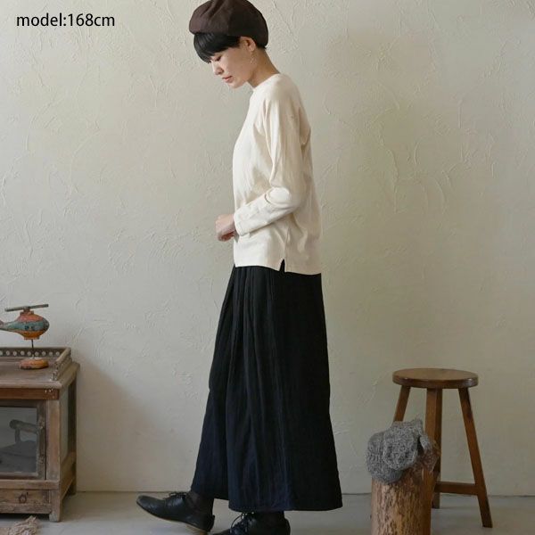 オーガニックコットン ロングスリーブトップ