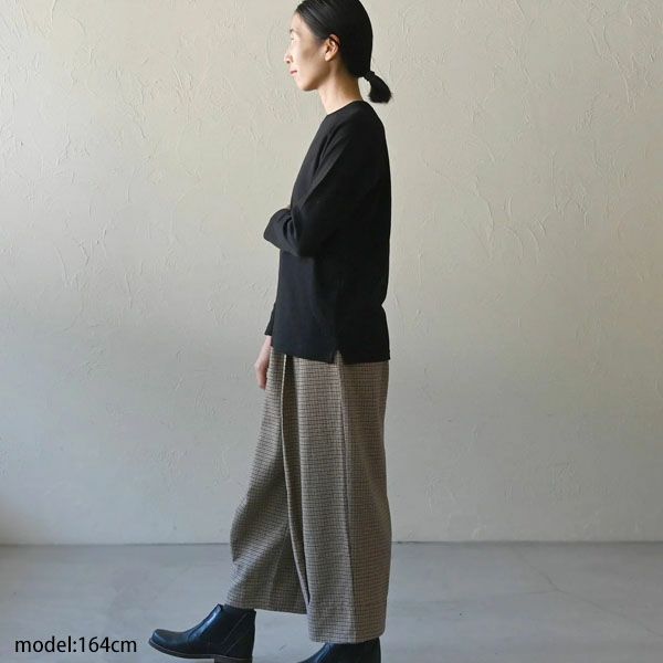 オーガニックコットン ロングスリーブトップ