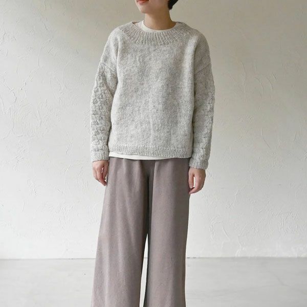 オーガニックコットン ロングスリーブトップ