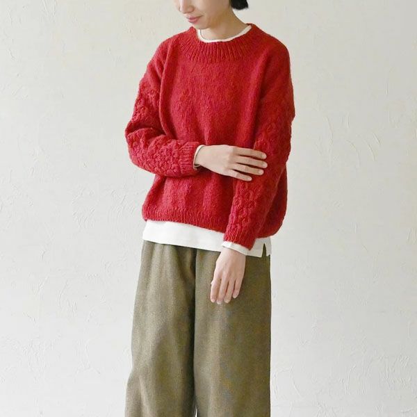 オーガニックコットン ロングスリーブトップ