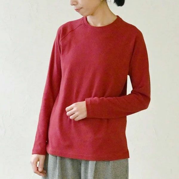 オーガニックコットン ロングスリーブトップ