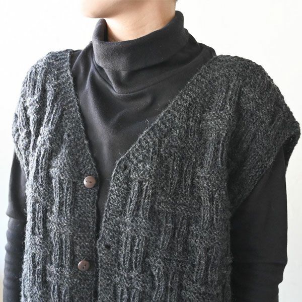 オーガニックコットン タートルネックトップ