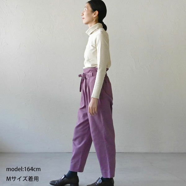 オーガニックコットン タートルネックトップ