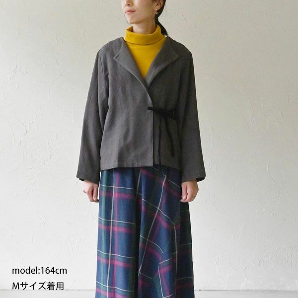 オーガニックコットン タートルネックトップ