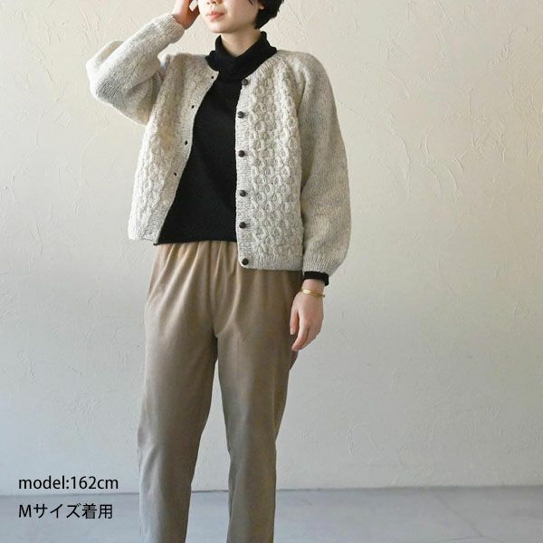 オーガニックコットン タートルネックトップ