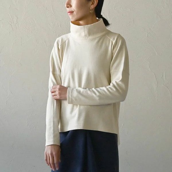 オーガニックコットン オフネックキリカエトップ