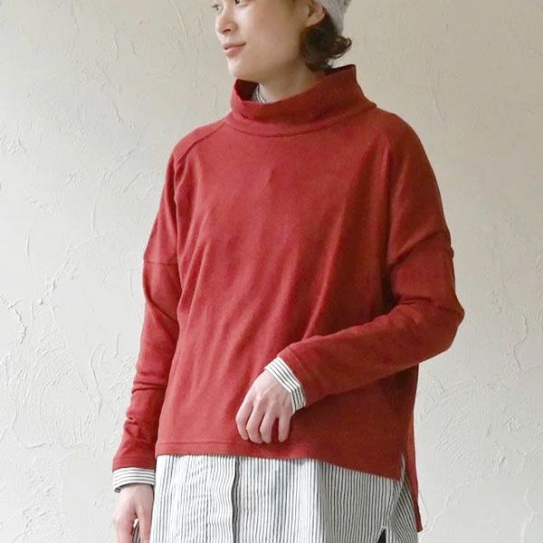 オーガニックコットン オフネックキリカエトップ