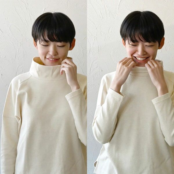 オーガニックコットン オフネックキリカエトップ