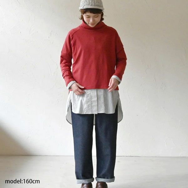 オーガニックコットン オフネックキリカエトップ