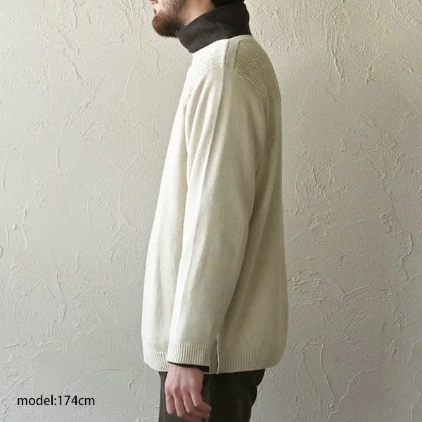 オーガニックコットン ユニセックスレイヤードニットトップ