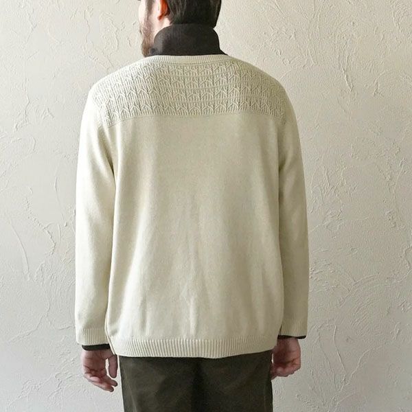 オーガニックコットン ユニセックスレイヤードニットトップ