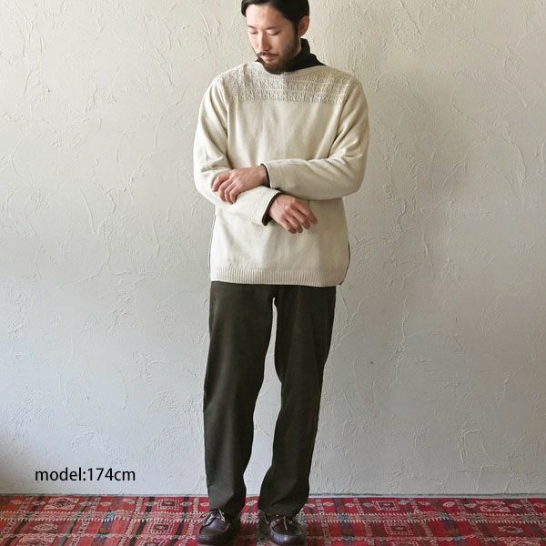 オーガニックコットン ユニセックスレイヤードニットトップ