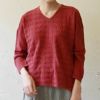 オーガニックコットン Vネックナミナミニットトップ