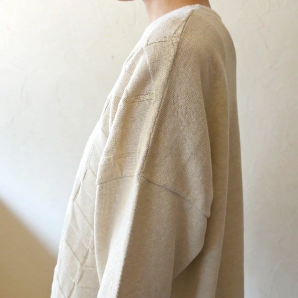 オーガニックコットン Vネックナミナミニットトップ