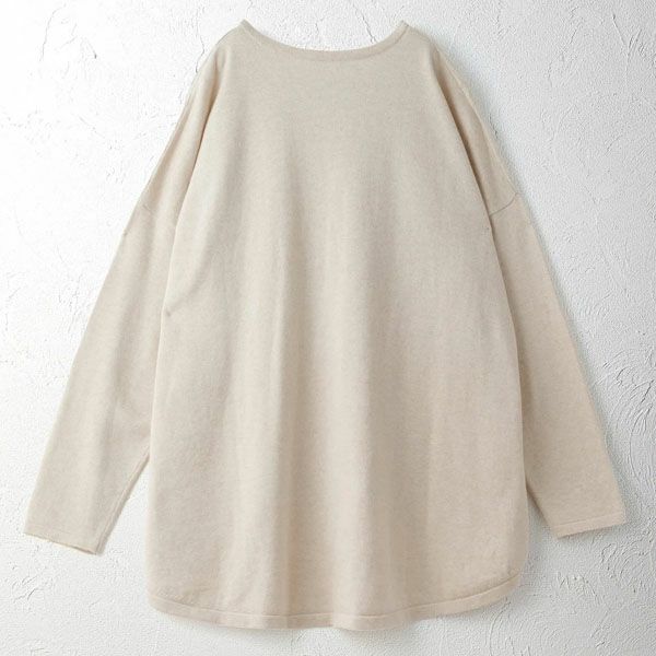 オーガニックコットン Vネックナミナミニットトップ